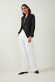 Linen Double Breasted Blazer