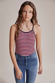 Teen Stripe Rib Bather