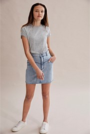 Denim Yoke Skirt