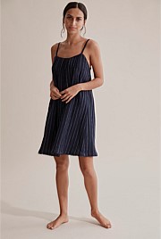 Stripe Nightie With Trim