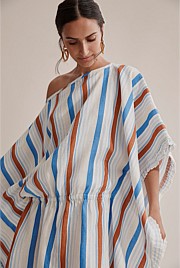 Ruffle Stripe Kaftan