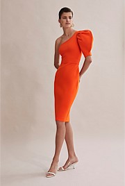 Compact Knit One Shoulder Dress