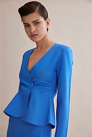 Compact Knit One Button Jacket