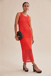 Open Stitch Knit Dress