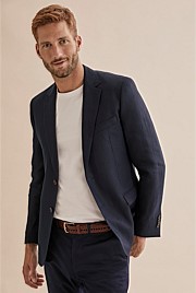 Regular Textured Linen Blazer