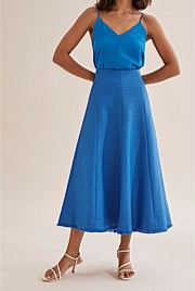 Textured Midi Skirt