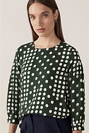 Block Spot Blouse