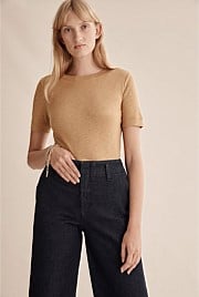 Textured Fitted T-Shirt