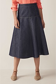Cotton Yarn Dyed Swing Skirt