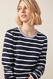 Organic Cotton Slub Stripe T-Shirt