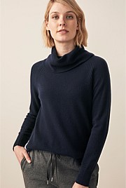 Merino Cashmere Roll Neck Tunic