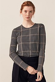 Checked Print T-Shirt