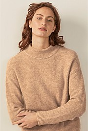 Alpaca Mock Neck Knit