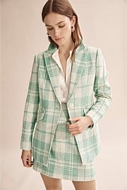Panelled Single Breasted Blazer
