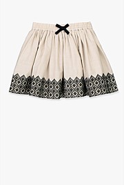 Border Embroidered Skirt