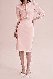 Double Cloth Pencil Skirt