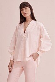 Blouson Sleeve Shirt