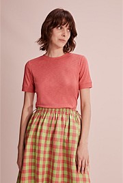 Textured Fitted T-Shirt