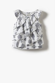 Organically Grown Cotton Ruffle Flutter T-Shirt