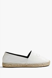 CR Logo Leather Espadrille