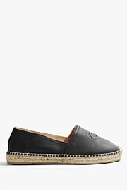 CR Logo Leather Espadrille