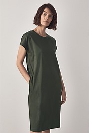 Cotton Interlock Short Sleeve Dress