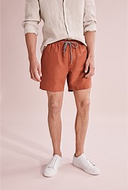 Recycled Polyester Solid Swim Short