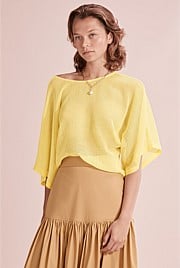 Mesh Kimono Sleeve Top