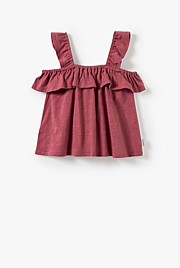 Organically Grown Cotton Ruffle Detail Tank