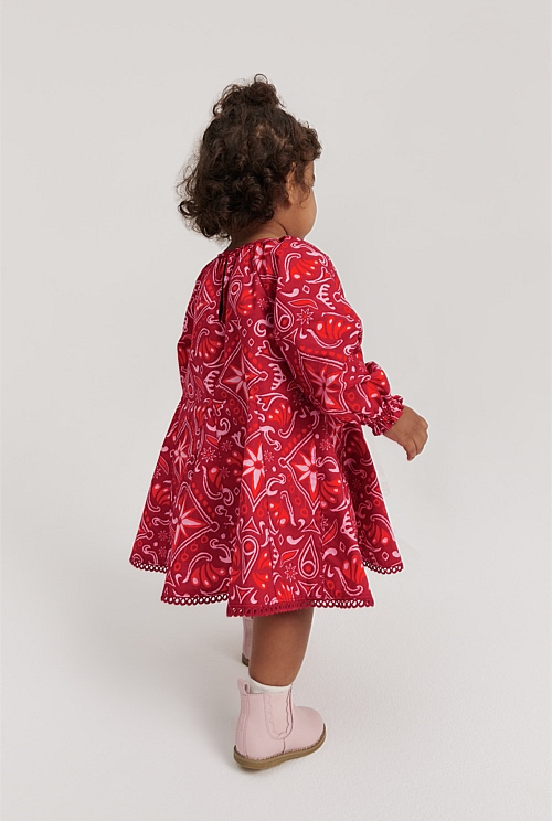 Ruby Stamp Print Dress Dresses Outlet