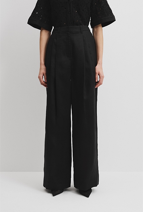FAUX PLEAT PANTS