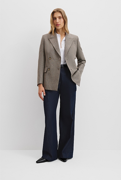 Blake Blazer in Cotton Stripe
