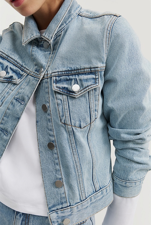 Ladies denim jackets australia best sale