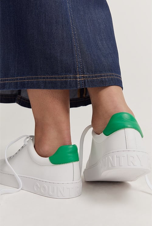 Green hot sale sole sneakers